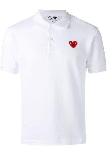 Comme Des Garçons Play Klassisches Poloshirt - Weiß