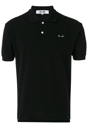 Comme Des Garçons Play Poloshirt mit Logostickerei - Schwarz