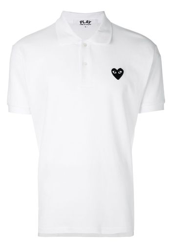 Comme Des Garçons Play Poloshirt mit Logo - Weiß