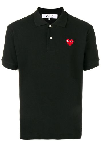 Comme Des Garçons Play Poloshirt mit Herzmotiv - Schwarz