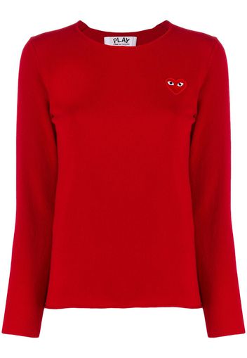 Comme Des Garçons Play Pullover mit Logo - Rot