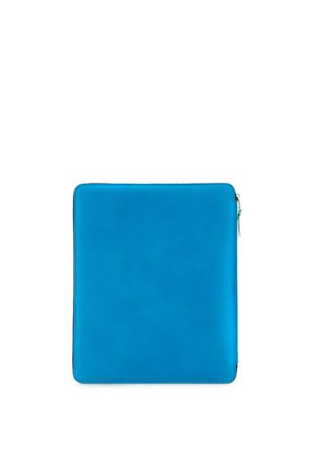 Comme Des Garçons Wallet Laptophülle in Colour-Block-Optik - Blau