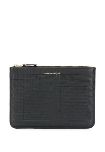 Comme Des Garçons Wallet Clutch mit Logo - Schwarz