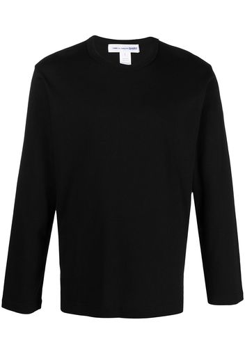 Comme Des Garçons Shirt Langarmshirt mit Rundhalsausschnitt - Schwarz