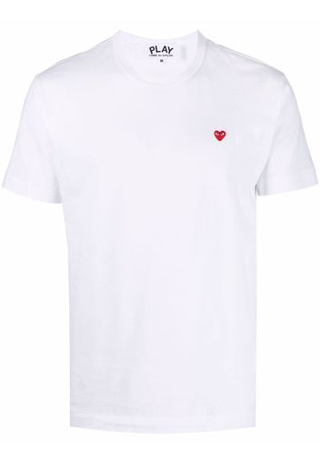 Comme Des Garçons Play micro heart round-neck T-shirt - Weiß