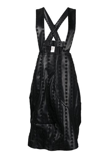 Comme Des Garçons faux-leather pinafore skirt - Schwarz