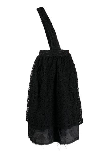 Comme Des Garçons Comme Des Garçons floral-lace high-waisted skirt - Schwarz