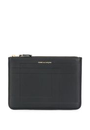 Comme Des Garçons Wallet Clutch mit Logo - Schwarz