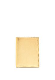 Comme Des Garçons Wallet Kartenetui im Metallic-Look - Gold