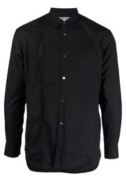 Comme Des Garçons Shirt panelled-design cotton shirt - Schwarz