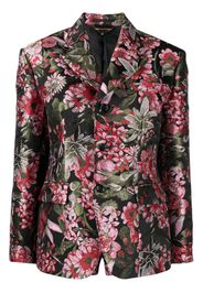 Comme Des Garçons Blazer mit Blumen-Print - Grün