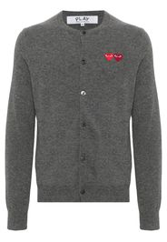 Comme Des Garçons Play Cardigan mit Herz-Patch - Grau