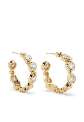 Completedworks crystal-embellished hoop earrings - Gold