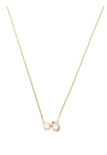 Completedworks crystal-pendant chain-link necklace - Gold