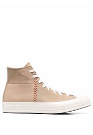 Converse patchwork-stitched high-top sneakers - Nude