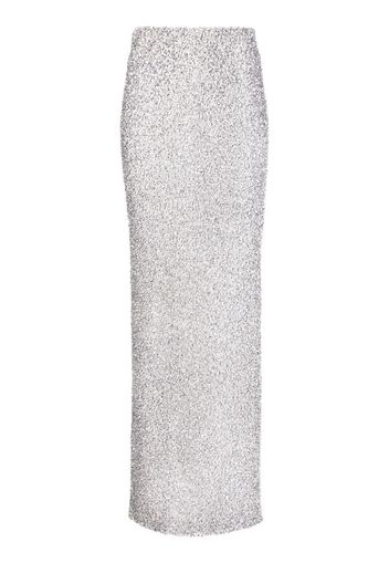 Coperni crystal-embellished maxi skirt - Silber