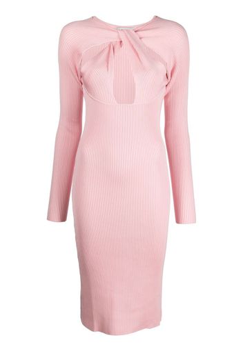 Coperni twisted cut-out midi dress - Rosa