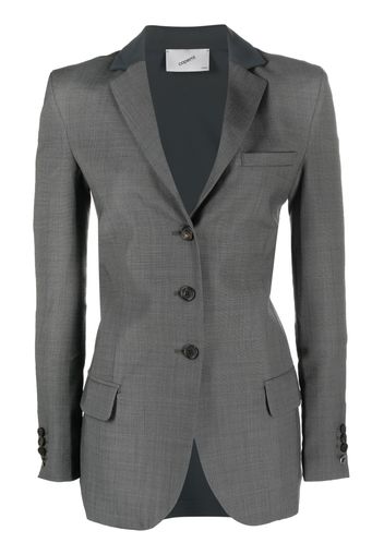 Coperni contrast-back fitted blazer - Grau