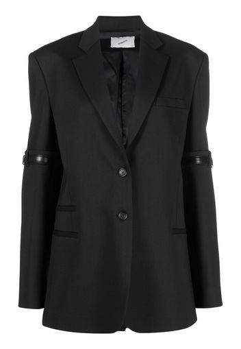 Coperni single-breasted long-sleeve blazer - Schwarz