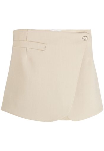 Coperni tailored wrap miniskirt - Nude