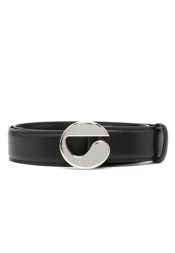 Coperni logo-buckle slim belt - Schwarz