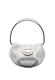 Coperni Ring crystal-embellished mini bag - Silber