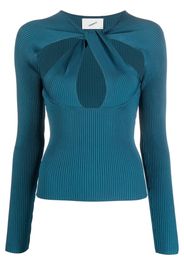 Coperni Strickoberteil mit Cut-Out - Blau