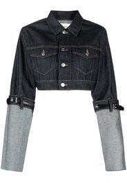 Coperni cropped denim jacket - Blau