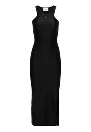 Coperni logo-plaque sleeveless fitted dress - Schwarz