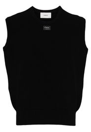 Coperni Fein gestricktes Top - Schwarz