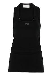 Coperni Tanktop mit Rückenausschnitt - Schwarz