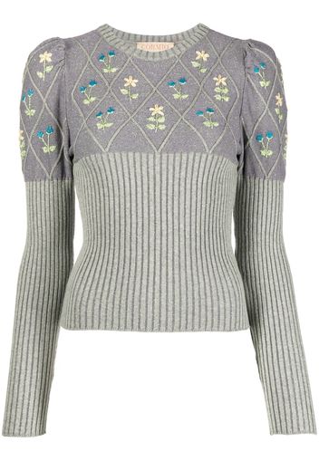 CORMIO long-sleeve knitted top - Grün