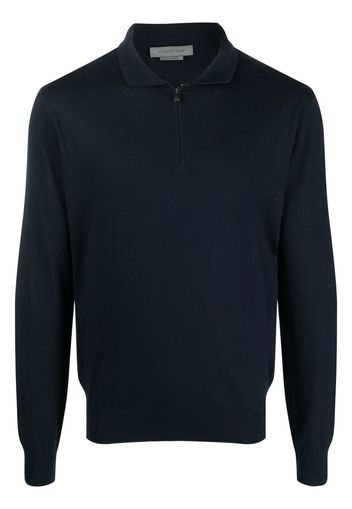 Corneliani long-sleeve polo shirt - Blau