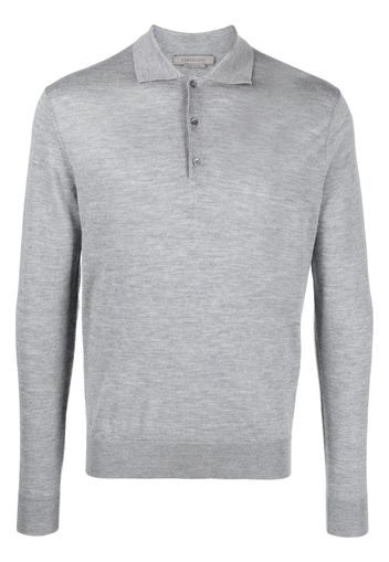 Corneliani Long sleeve polo shirt - Grau