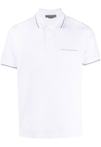 Corneliani short-sleeve cotton polo shirt - Weiß