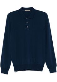 Corneliani Polo-Pullover aus Schurwolle - Blau