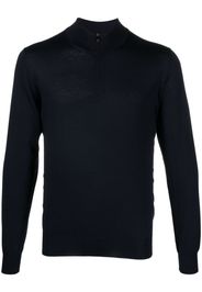 Corneliani half-zip fine-knit jumper - Blau