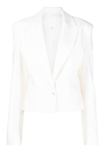 Costarellos single-breasted cropped blazer - Weiß