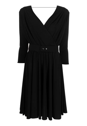 costume national contemporary belted stretch-jersey dress - Schwarz