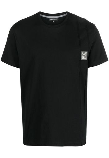 costume national contemporary logo-patch short-sleeve T-shirt - Schwarz