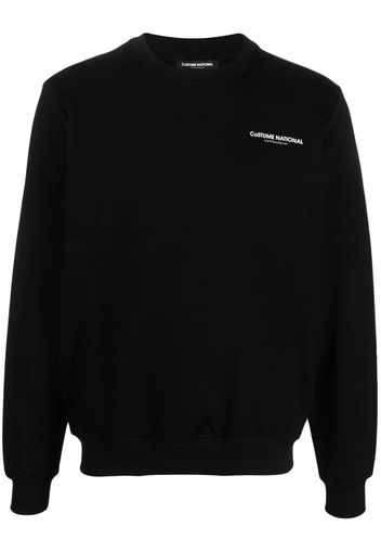 costume national contemporary logo-print cotton sweatshirt - Schwarz