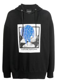 costume national contemporary Hoodie mit grafischem Print - Schwarz