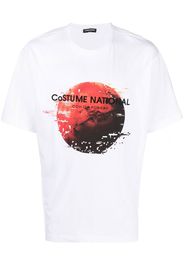 costume national contemporary T-Shirt mit grafischem Print - Weiß