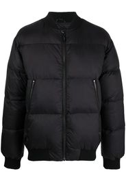 costume national contemporary zip-up padded down jacket - Schwarz