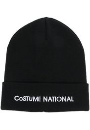 costume national contemporary Mütze mit Logo-Stickerei - Schwarz