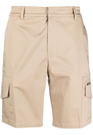 costume national contemporary logo-plaque concealed-fastening cargo shorts - Nude