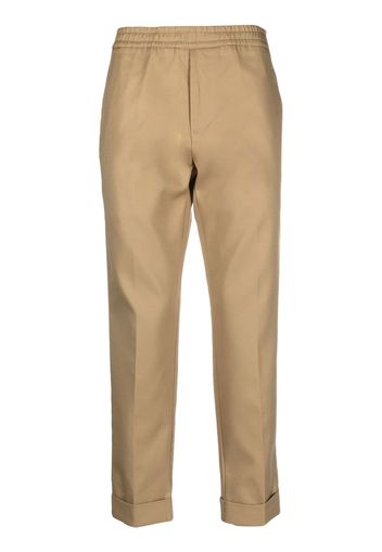 Costumein turn-up straight-leg trousers - Nude
