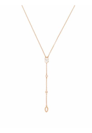 Courbet 18kt Rotgoldhalskette mit synthetischen Diamanten - Rosa