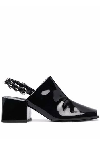 Courrèges Mules mit Slingback-Riemen - Schwarz