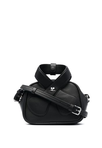 Courrèges Heritage crossover-strap shoulder bag - Schwarz